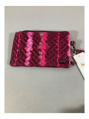 Lug Peekaboo Shibori Wine Phone Pouch - Crossbody Zippered Case with Screen Disp